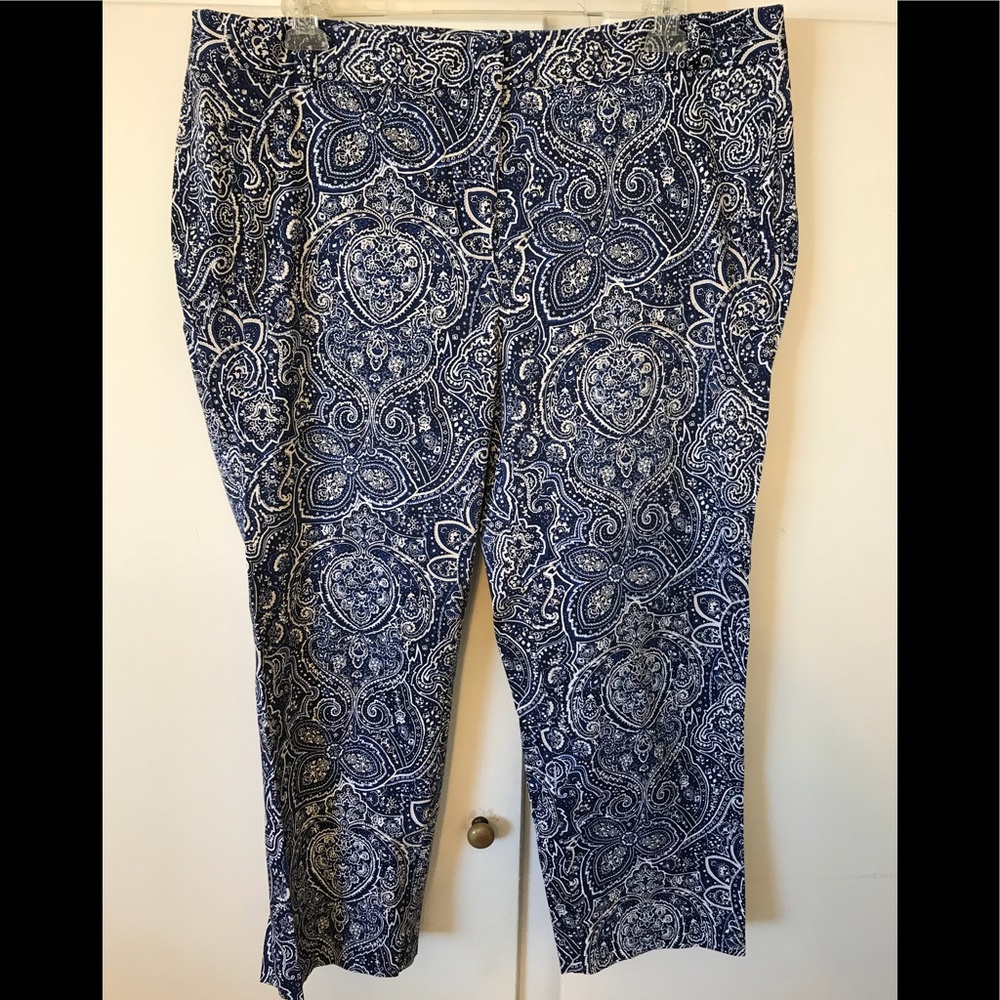Straight Leg Patterned Pants